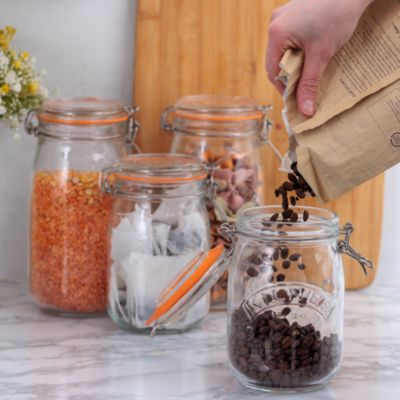 Round Clip Top Jars, Set of 4