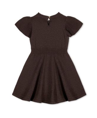 Girls' Organic Flutter Sleeve Cable Sweater Dress - Baby, Little Kid, Big Kid