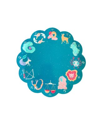 Zodiac Themed Paper Party Dessert Plates, Set of 8