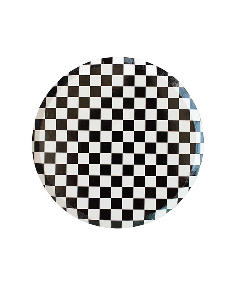 Jollity & Co Checkered Paper Dessert Plates, Set Of 8