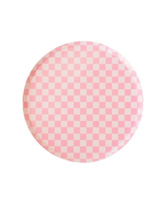 Checkered Paper Dessert Plates, Set of 8