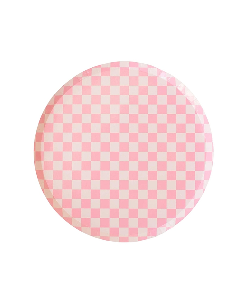Jollity & Co Checkered Paper Dessert Plates, Set Of 8