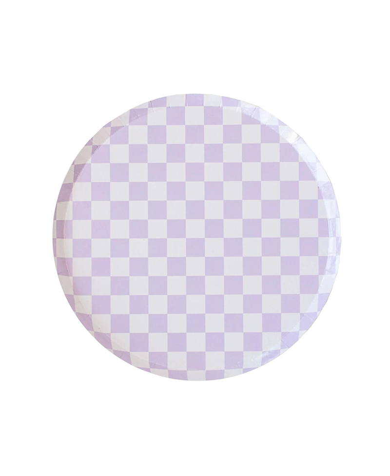 Jollity & Co Checkered Paper Dessert Plates, Set Of 8