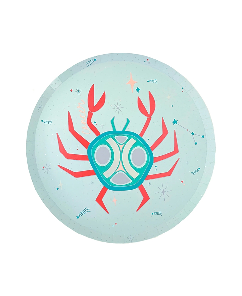 Jollity & Co. Zodiac Themed Paper Party Dinner Plates, Set of 8