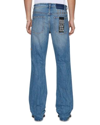Bronko Texas Blue Studded Regular Fit Jeans
