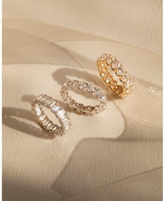 Eternity Band in 14K Rose Gold, 7.5ctw Oval Lab Grown Diamonds