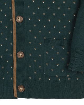  Unisex Organic Long Sleeve Tipped Cardigan Sweater