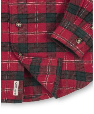  Unisex Organic Long Sleeve Flannel Button Down Shirt