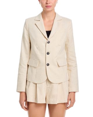 Striped Blazer & Shorts