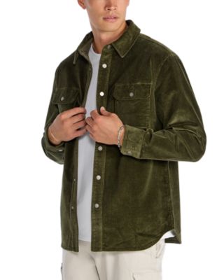 Snap Front Corduroy Overshirt