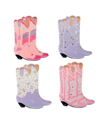 Pony Tales Cowgirl Boot Large Paper Plates, Set of 8