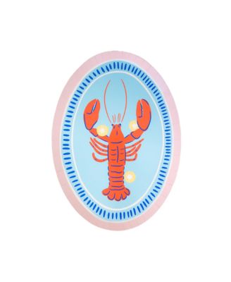 Le Dinner Lobster Extra Large Paper Plates, Set of 8