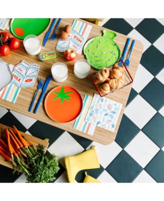 Le Dinner Tomato Paper Dessert Plates, Set of 8