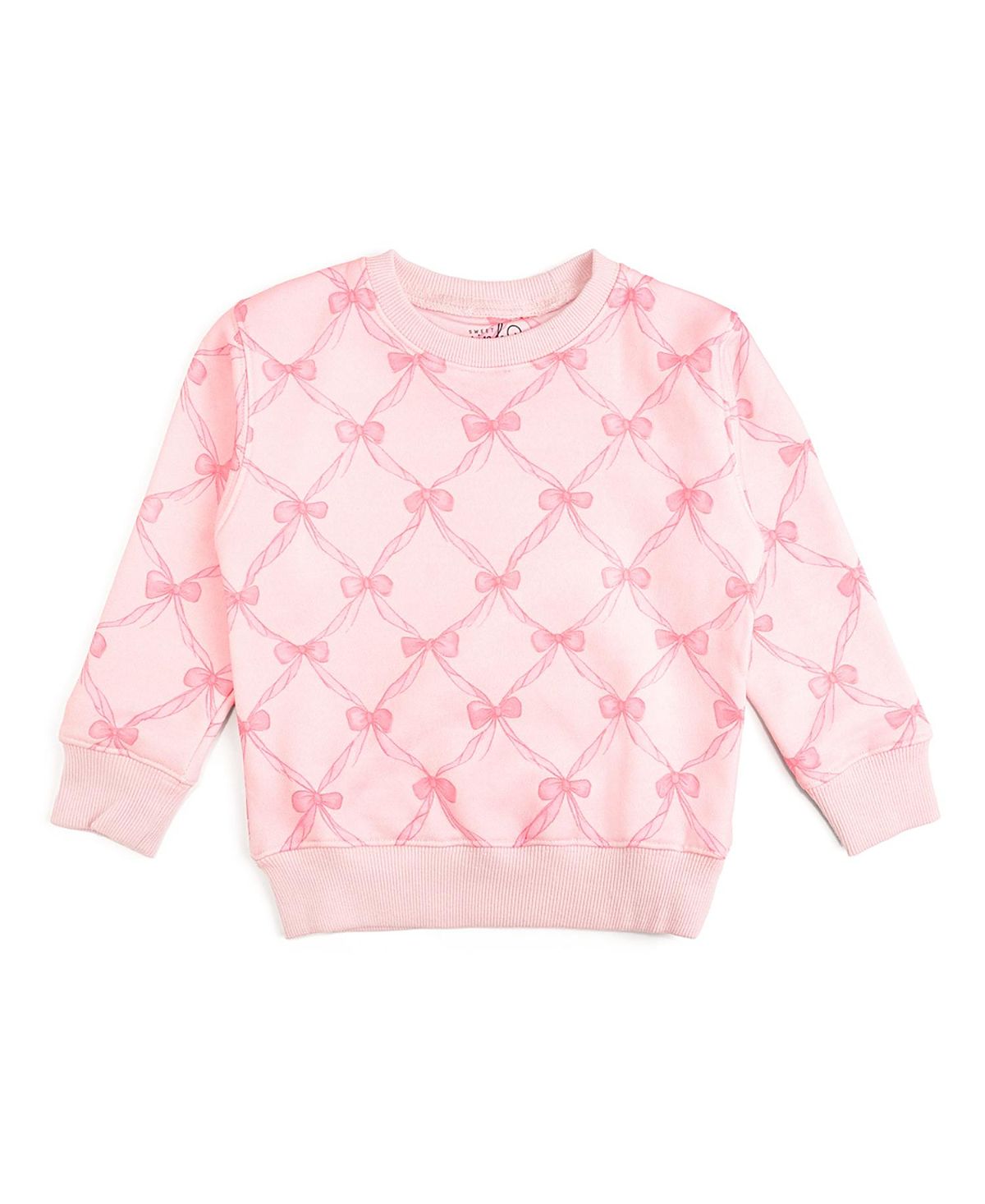Sweet Wink Girls' Bow Trellis Sweatshirt - Big Kid