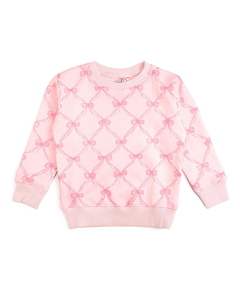Sweet Wink Girls' Bow Trellis Sweatshirt - Little Kid