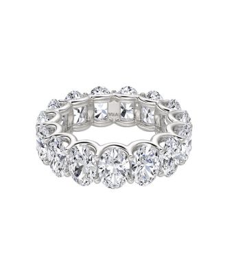 Eternity Band in Platinum, 7.5ctw Oval Lab Grown Diamonds