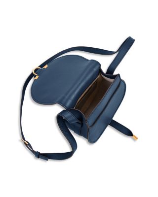 Marcie Small Leather Saddle Bag