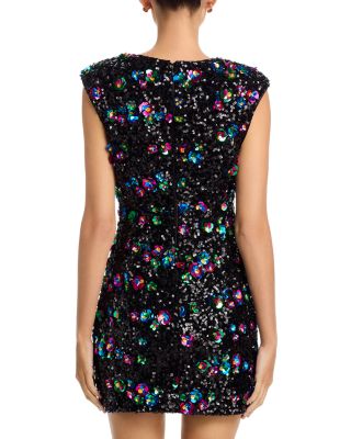 Lacey Sequined Mini Dress