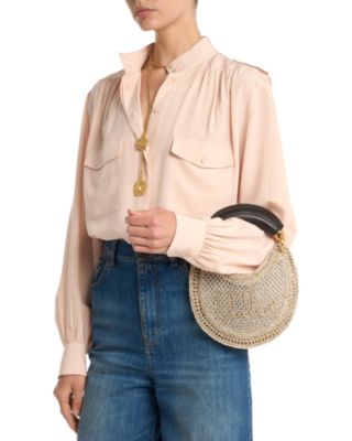 Summer Banana Mini Crocheted Hobo Bag