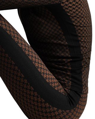 Apr&amp;egrave;s Houndstooth Seamless Quarter Zip Top