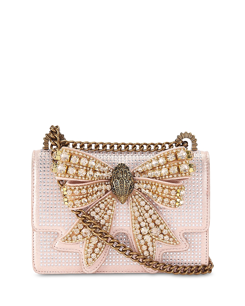 Kurt Geiger Shoreditch Bow Small Convertible Crossbody In Pink