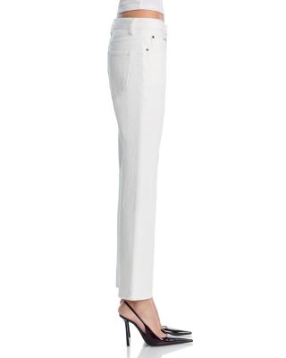 The 009 High Rise Cropped Flare Jeans in White