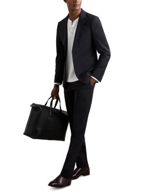 Carmello Long Sleeved Texture Grandad Polo