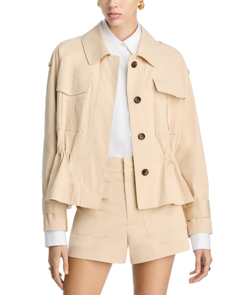 A.L.C. A. l.c. Maeve Peplum Hem Jacket in Crema Dolce