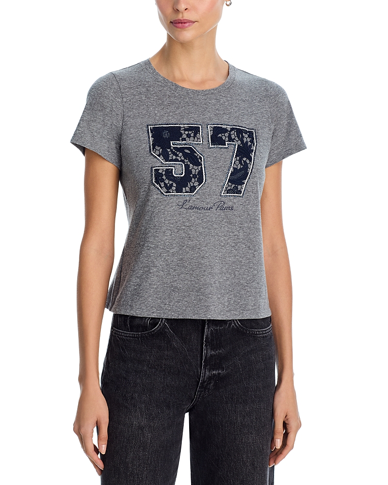 Cinq a Sept Lace 57 Shrunken Tee