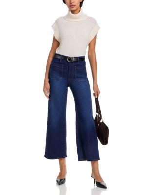 The Anchor High Rise Ankle Wide Leg Jeans in Cicero