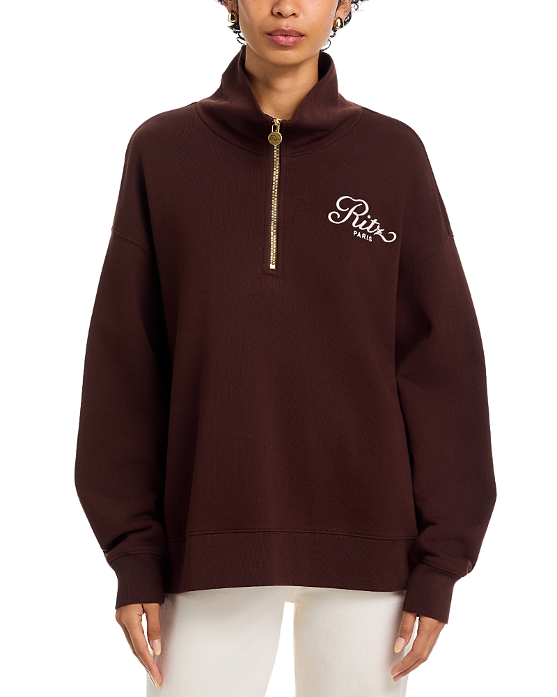 Frame The Ritz Half Zip Polo Sweatshirt