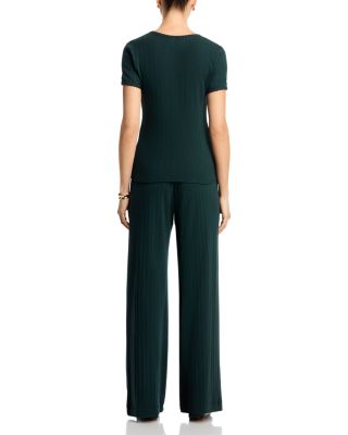 Pointelle Tee &amp; Pointelle Boxer Pants