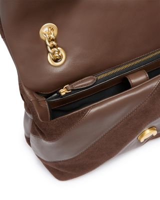 Love Puff Suede & Leather Convertible Crossbody