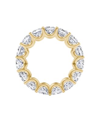 Eternity Band in 18K Gold, 7.5ctw Princess Lab Grown Diamonds