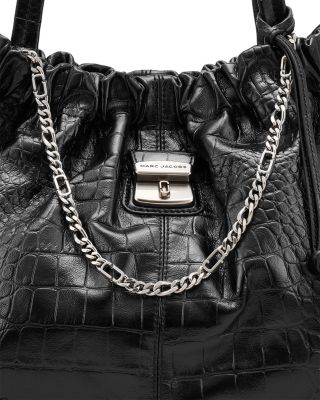 The Cristina Croc Embossed Leather Tote