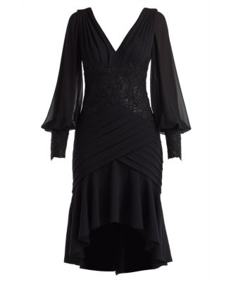 Kalina Blouson Sleeve High-Low Dress