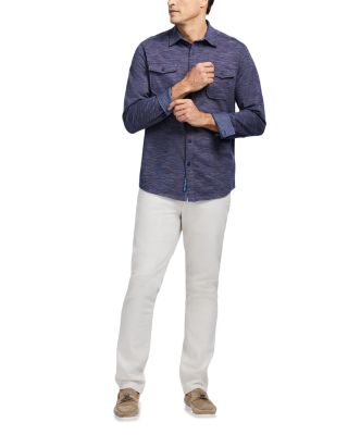 Storrs Long Sleeve Button Front Knit Shirt