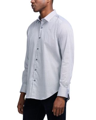 Cheslyn Printed Long Sleeve Button Front Shirt