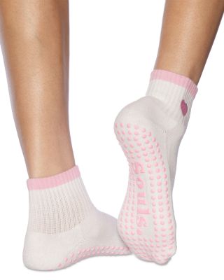 Pink Heart Grip Socks - thumbnail 2
