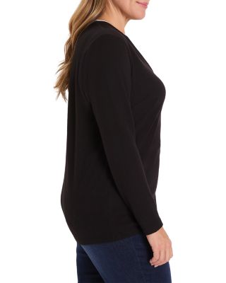 Double Layer Split Neck Tee