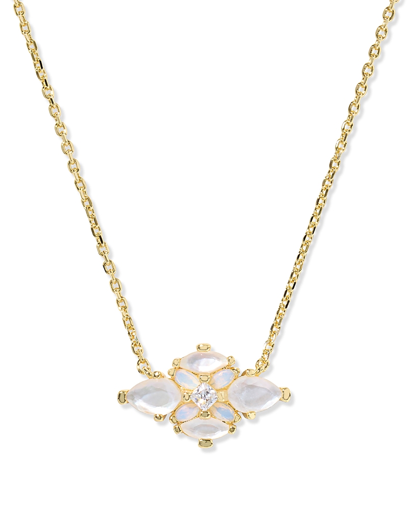 Kendra Scott Abbie Stone Cluster Pendant Necklace, 19