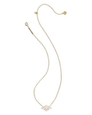 Abbie Stone Cluster Pendant Necklace, 19-22"