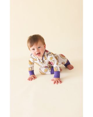 Unisex Peanut Butter Jelly Time Convertible One Piece Jumpsuit Footie - Baby