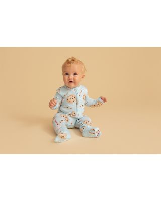 Unisex Chocolate Chip Cookies Convertible One Piece Jumpsuit Footie - Baby
