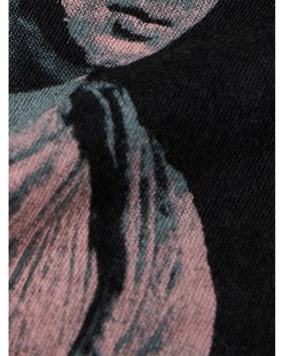 Short Sleeve Raw Edge Graphic Tee