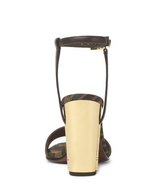 Women's Delfina FF Jacquard High Heel Sandals