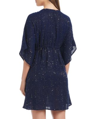 Sequin Tie Front Caftan
