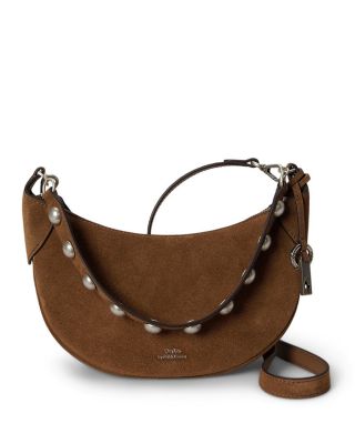 Polo ID Mini Studded Suede Shoulder Bag