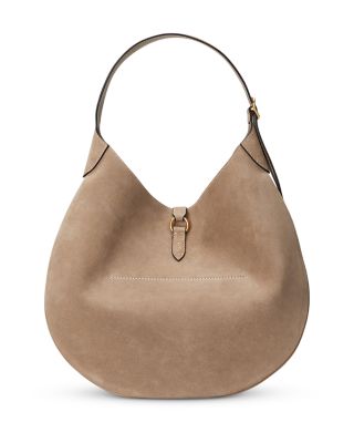 Polo ID Large Suede Shoulder Bag