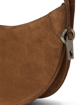 Polo ID Mini Studded Suede Shoulder Bag